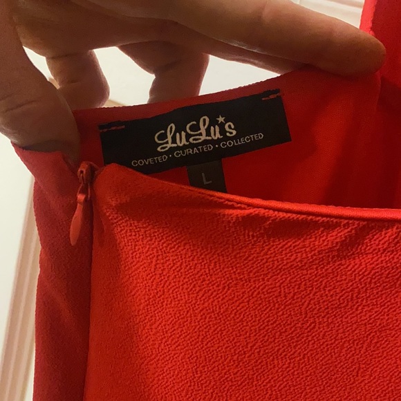 Red backless maxi - Picture 5 of 7